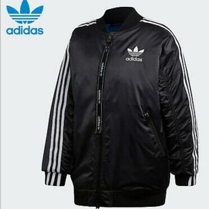 Sold....Adidas Women's long bomber jacket